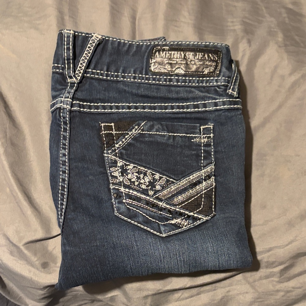 Amethyst Jeans Women's Dark Blue Denim